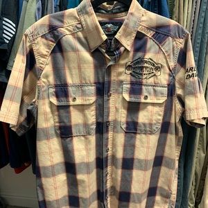 Harley Davidson Short Sleeve Button Down
